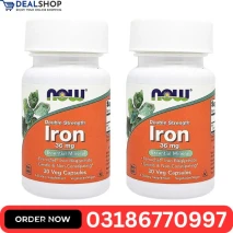 Iron 36 mg NOW Supplements Double Strength