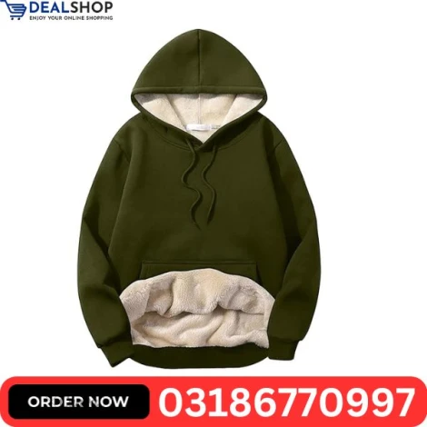 Dumbell Pullover Warm Fleece Kangroo Hoodie