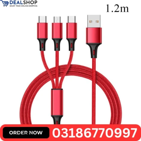 OKS 3 in 1 Multi Charger Cable